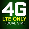 4G LTE Only Network Mode Mobile Dual SIM icon