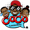 CoCo Launcher Black Emoji 3D Theme icon